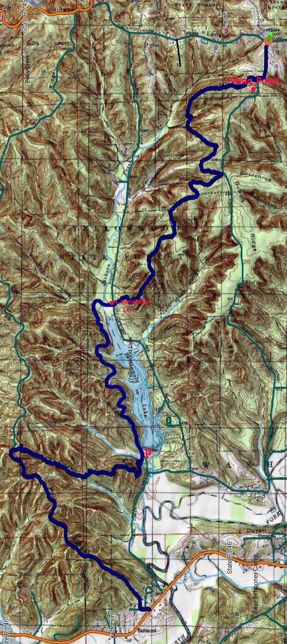 Tecumseh Trail Prang to Dam